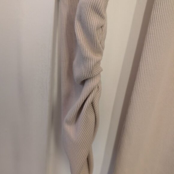 NWT Young Fabulous & Broke | Portia Ribbed Midi Dress In Cream - Picture 10 of 11